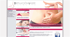 Desktop Screenshot of depilacionlasersatelite.com