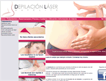 Tablet Screenshot of depilacionlasersatelite.com